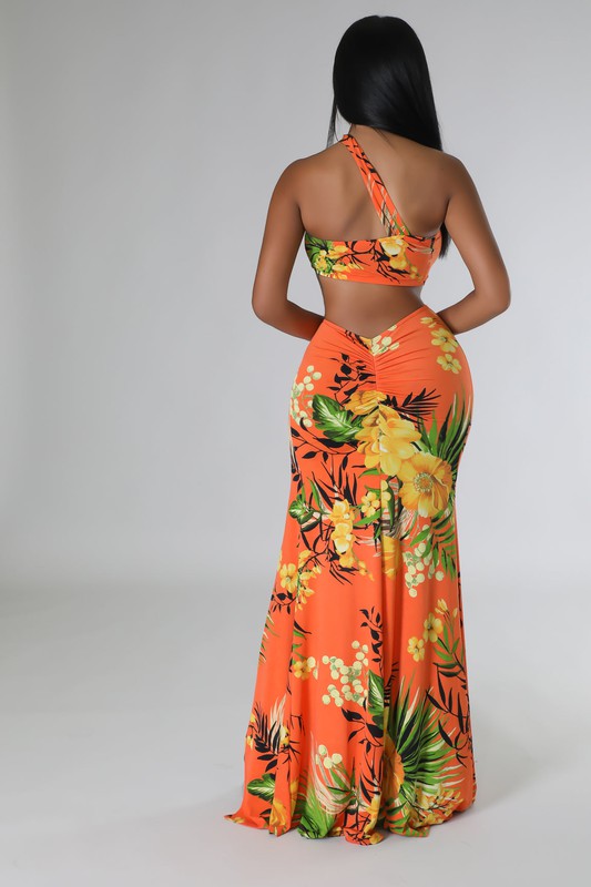 Off Shoulder Maxi Dress