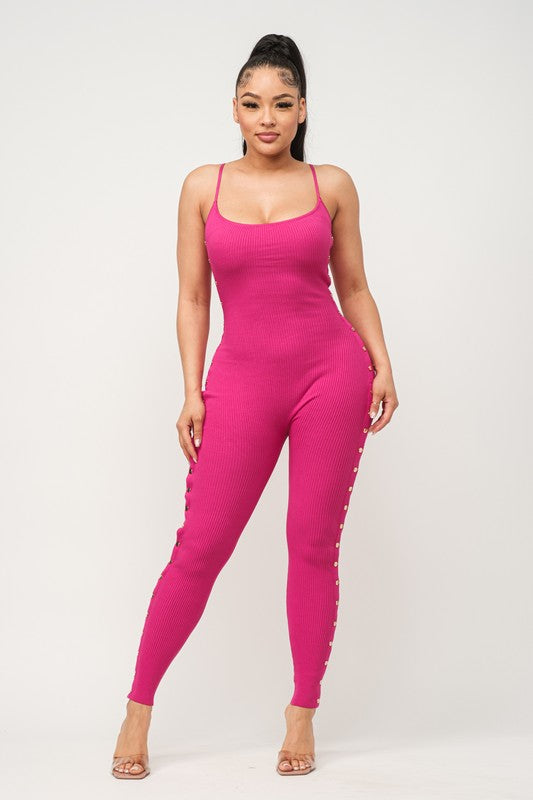 SNAP OPEN TANK JUMPSUIT