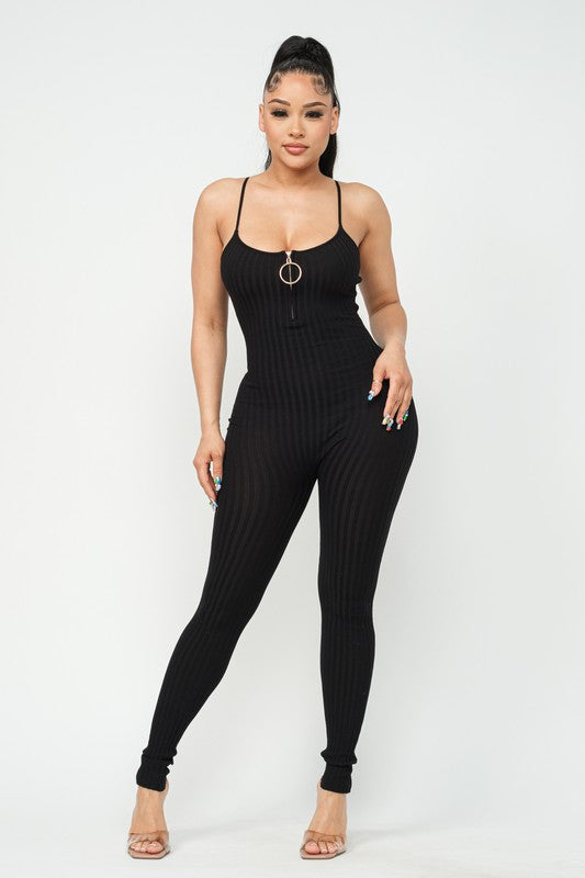 SLEEVELESS FRONT ZIP ROPMER