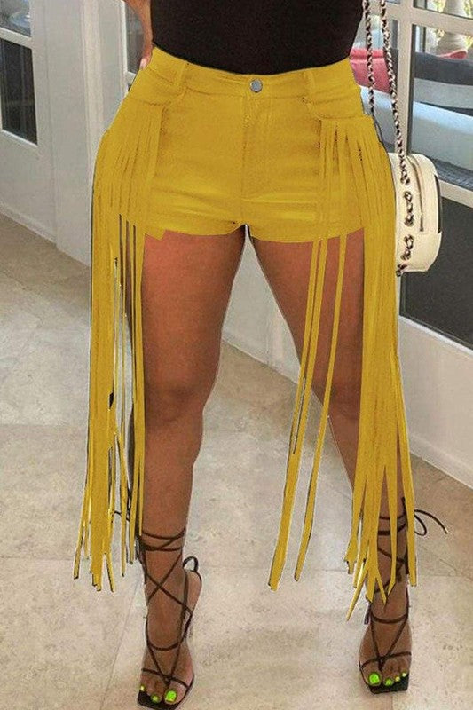 High Waist Straight Bottom Shorts