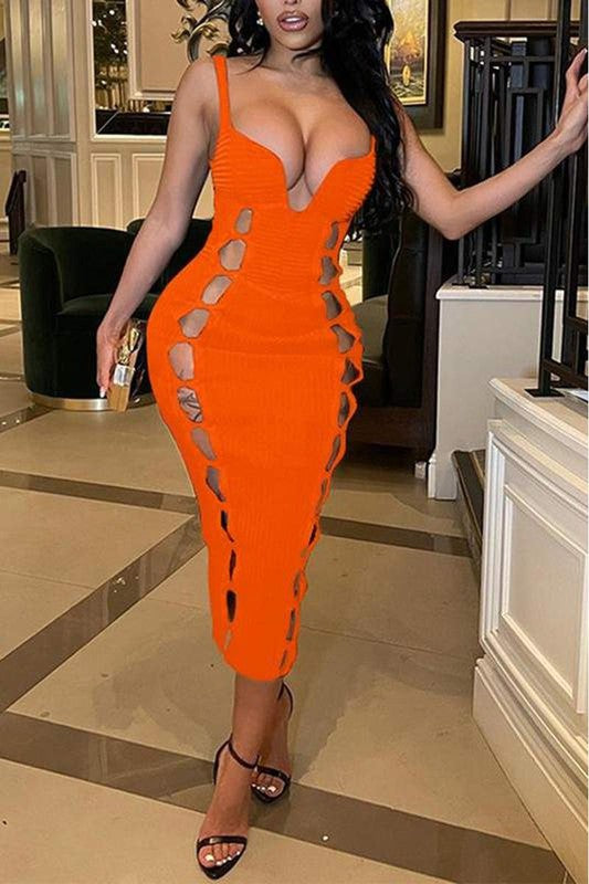 Cutout BODYCON Midi Dress