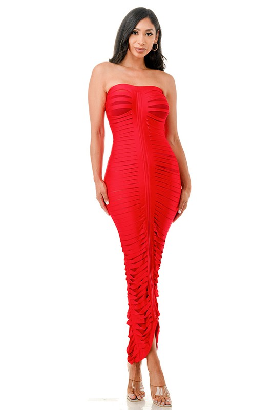Strapless BODYCON Maxi Dress
