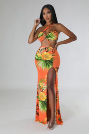 Off Shoulder Maxi Dress